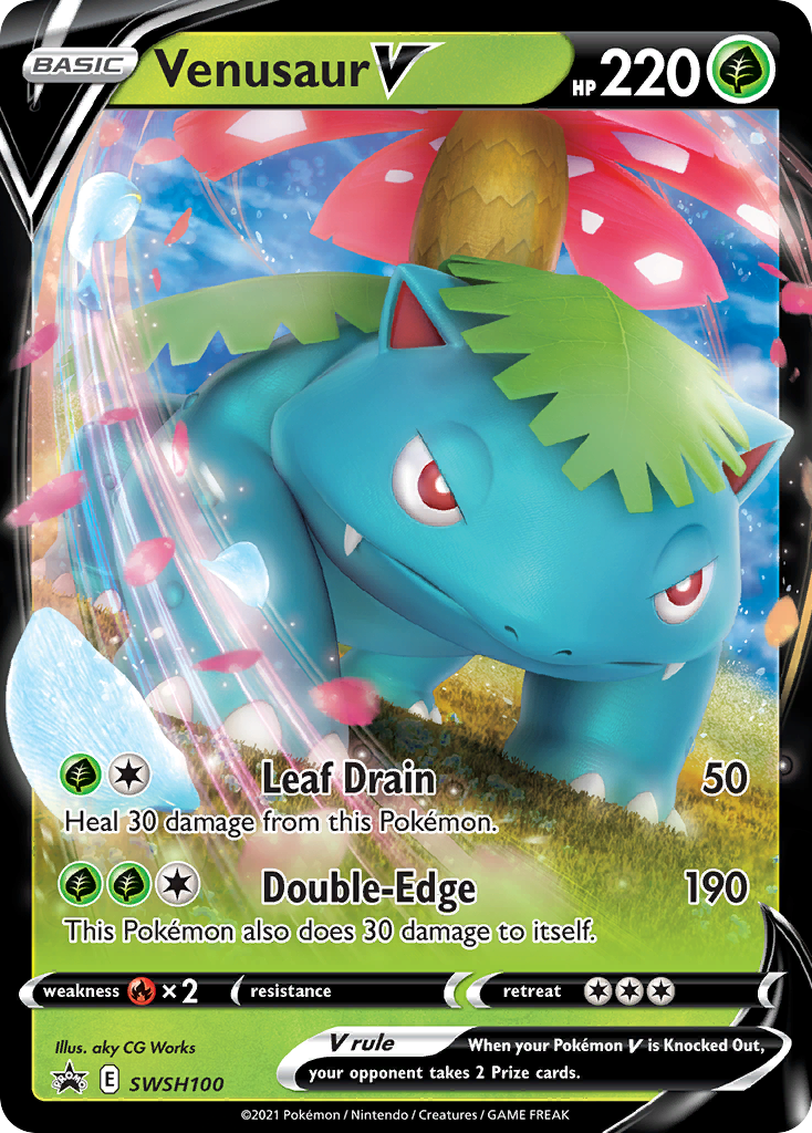 Venusaur V (SWSH100) [Sword & Shield: Black Star Promos] | The Gaming-Verse