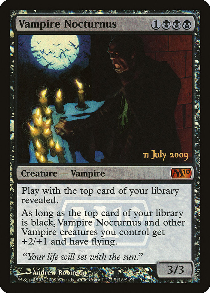 Vampire Nocturnus  (Prerelease) [Magic 2010 Prerelease Promos] | The Gaming-Verse