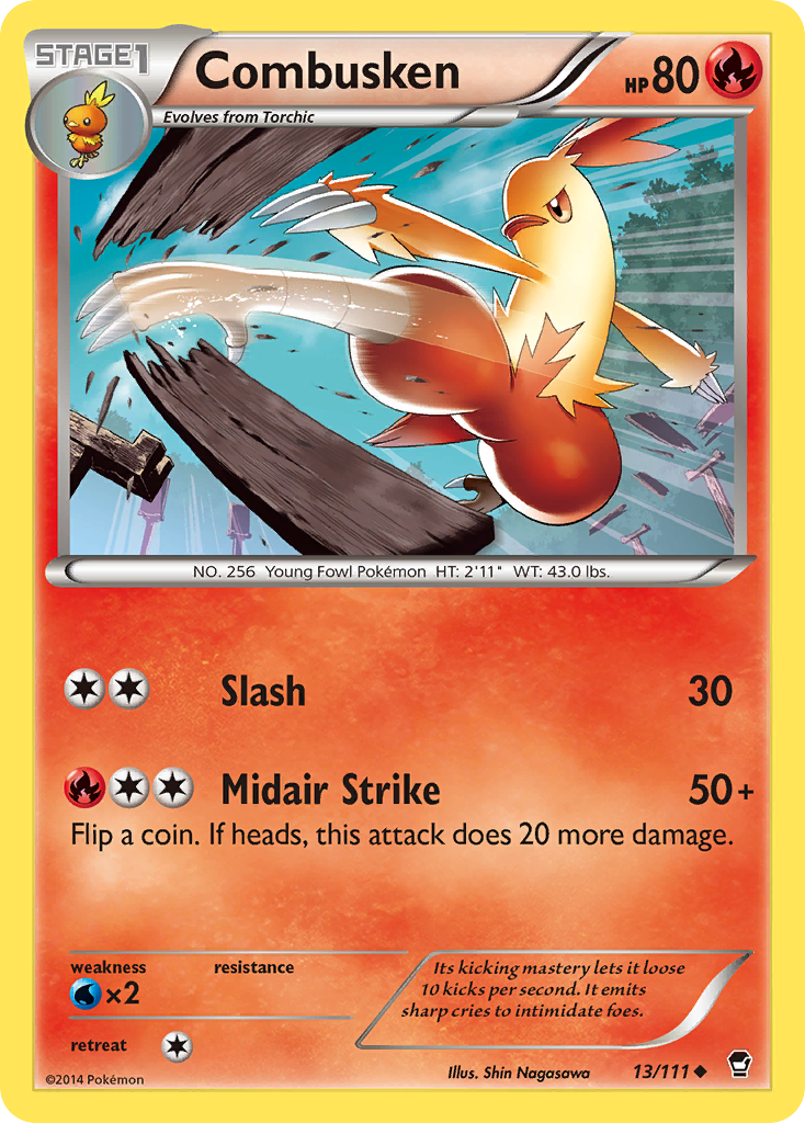 Combusken (13/111) [XY: Furious Fists] | The Gaming-Verse