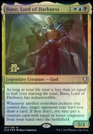 Bane, Lord of Darkness [Commander Legends: Battle for Baldur's Gate Prerelease Promos] | The Gaming-Verse