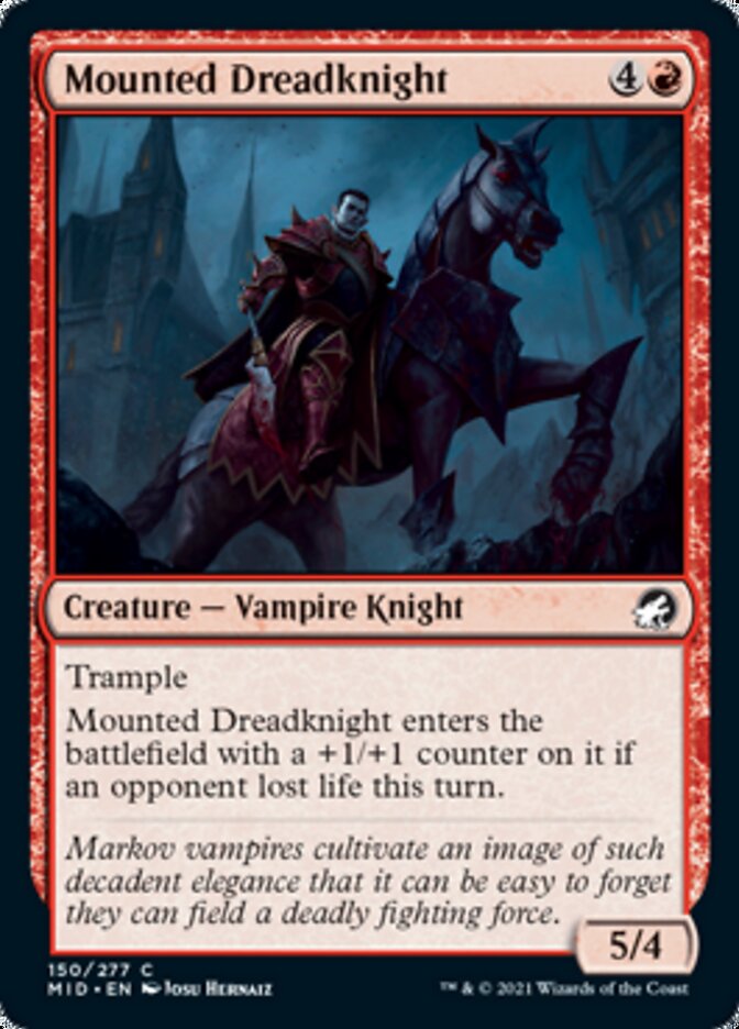 Mounted Dreadknight [Innistrad: Midnight Hunt] | The Gaming-Verse