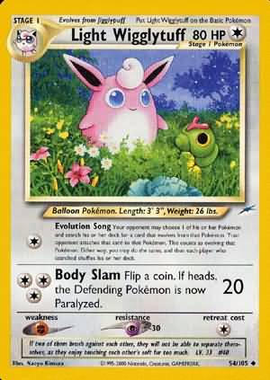 Light Wigglytuff (54/105) [Neo Destiny Unlimited] | The Gaming-Verse