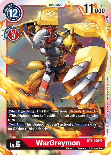 WarGreymon [BT1-025] [Release Special Booster Ver.1.0] | The Gaming-Verse