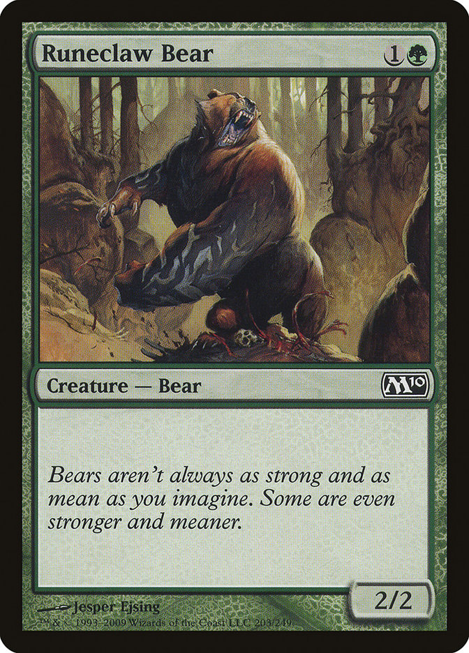 Runeclaw Bear [Magic 2010] | The Gaming-Verse