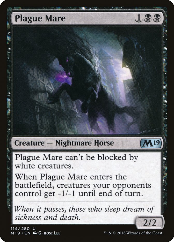 Plague Mare [Core Set 2019] | The Gaming-Verse