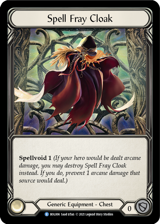 Spell Fray Cloak [BOL006] (Monarch Boltyn Blitz Deck) | The Gaming-Verse