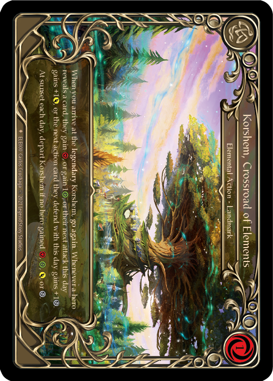 Korshem, Crossroad of Elements [ELE000] (Tales of Aria)  1st Edition Cold Foil | The Gaming-Verse