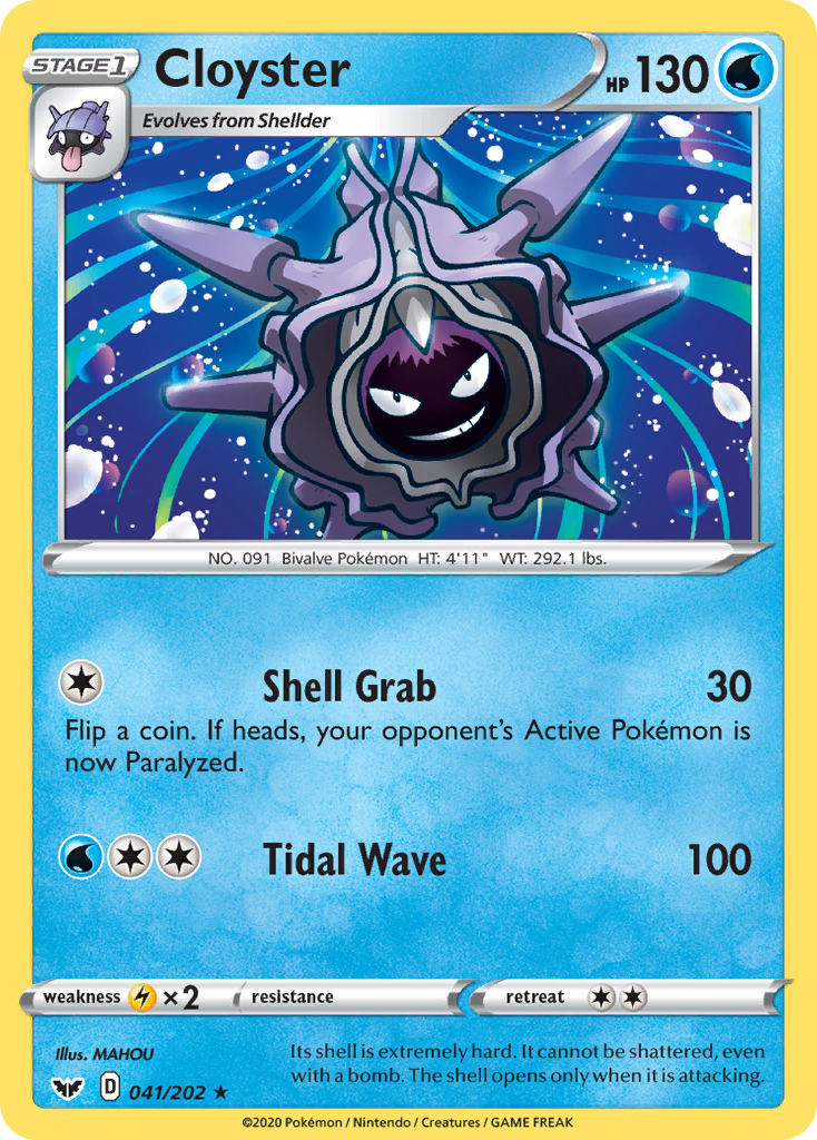 Cloyster (041/202) [Sword & Shield: Base Set] | The Gaming-Verse