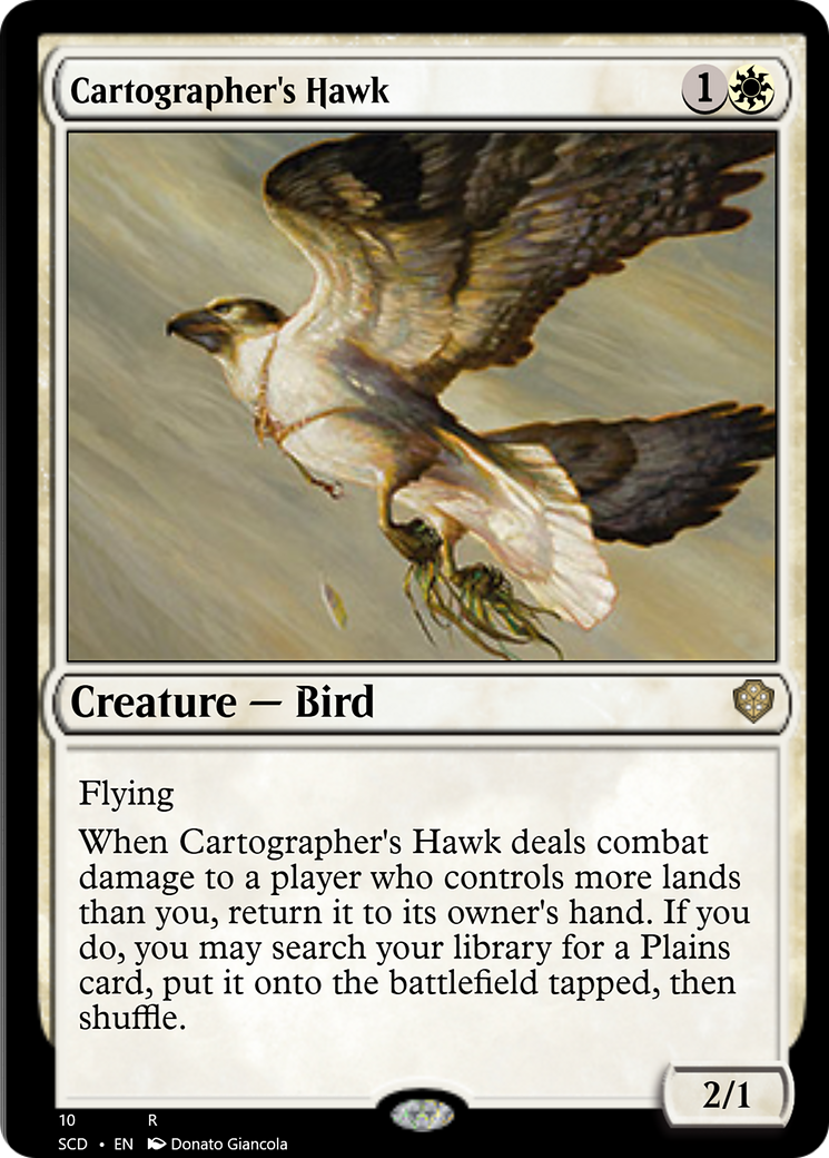 Cartographer's Hawk [Starter Commander Decks] | The Gaming-Verse