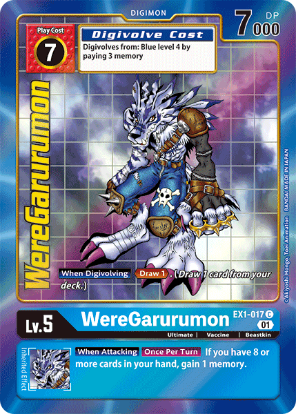 WereGarurumon [EX1-017] (Alternate Art) [Classic Collection] | The Gaming-Verse