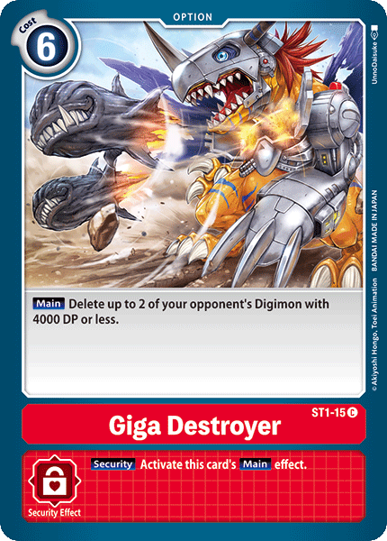 Giga Destroyer [ST1-15] [Starter Deck: Gaia Red] | The Gaming-Verse