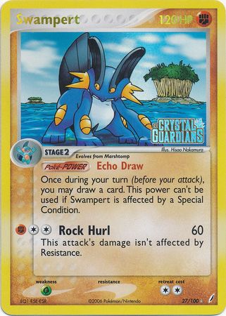 Swampert (27/100) (Stamped) [EX: Crystal Guardians] | The Gaming-Verse