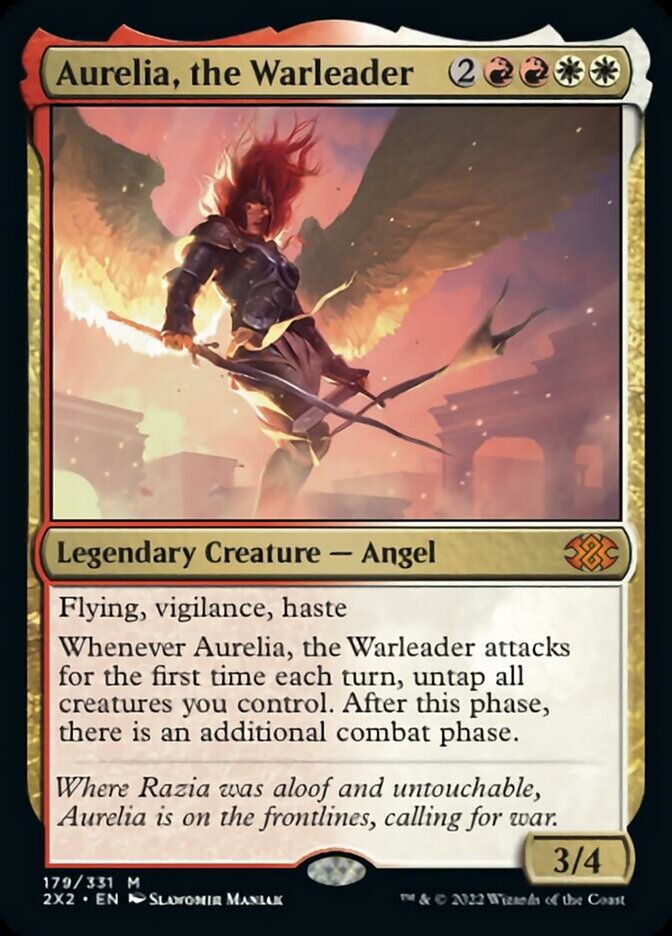 Aurelia, the Warleader [Double Masters 2022] | The Gaming-Verse