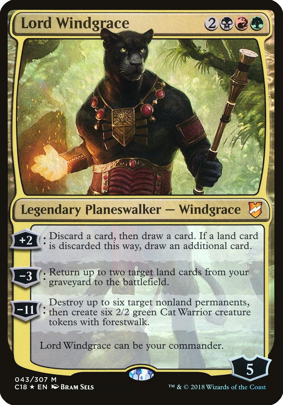 Lord Windgrace (Commander 2018) [Commander 2018 Oversized] | The Gaming-Verse