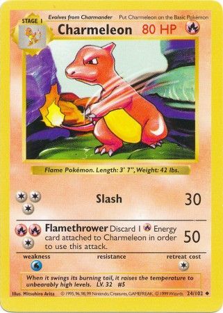 Charmeleon (24/102) [Base Set Shadowless Unlimited] | The Gaming-Verse