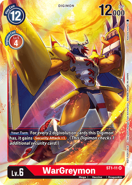 WarGreymon [ST1-11] (Event Pack) [Starter Deck: Gaia Red Promos] | The Gaming-Verse