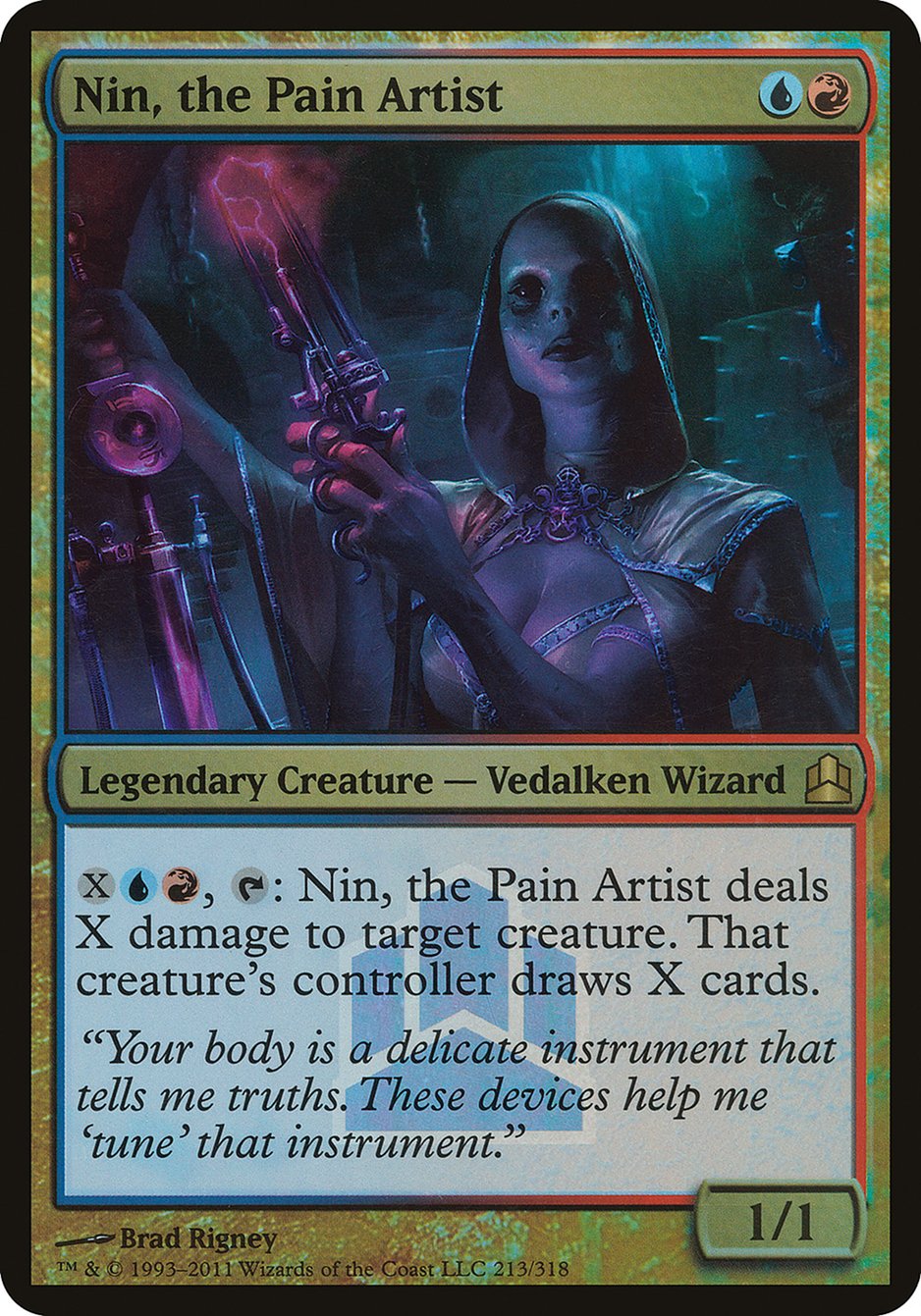 Nin, the Pain Artist (Launch) (Oversized) [Commander 2011 Prerelease Promos] | The Gaming-Verse