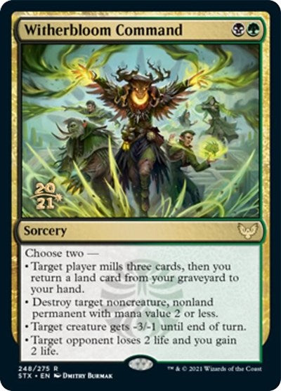 Witherbloom Command [Strixhaven: School of Mages Prerelease Promos] | The Gaming-Verse