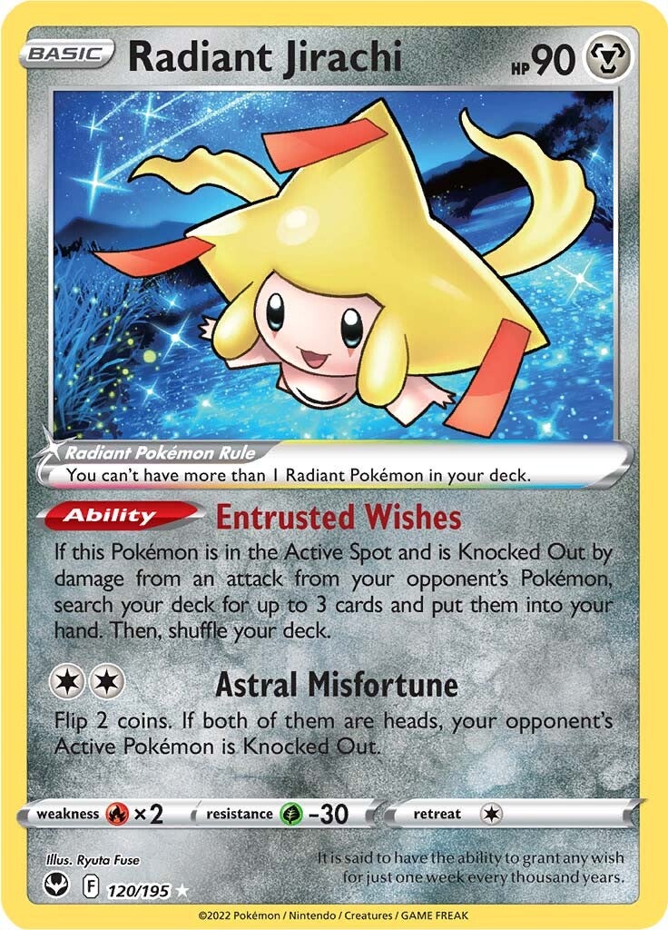 Radiant Jirachi (120/195) [Sword & Shield: Silver Tempest] | The Gaming-Verse