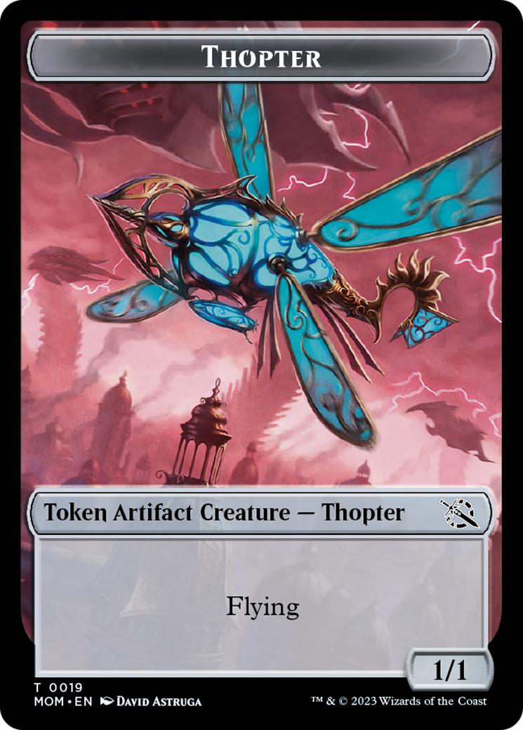 First Mate Ragavan // Thopter Double-Sided Token [March of the Machine Tokens] | The Gaming-Verse