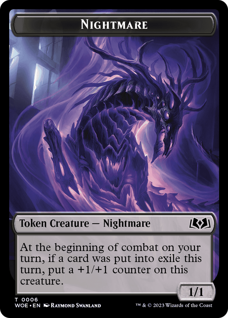 Nightmare Token [Wilds of Eldraine Tokens] | The Gaming-Verse