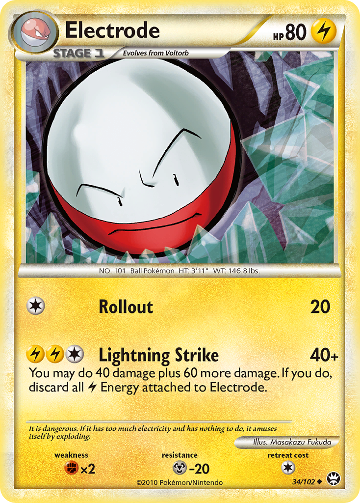 Electrode (34/102) [HeartGold & SoulSilver: Triumphant] | The Gaming-Verse