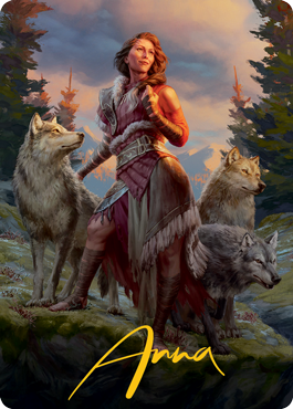 Arlinn, the Pack's Hope 1 Art Card (Gold-Stamped Signature) [Innistrad: Midnight Hunt Art Series] | The Gaming-Verse