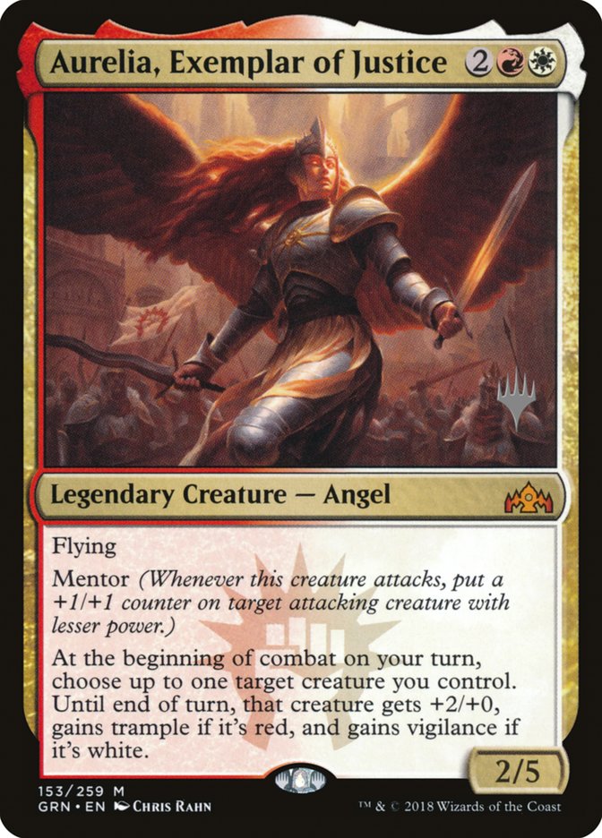 Aurelia, Exemplar of Justice (Promo Pack) [Guilds of Ravnica Promos] | The Gaming-Verse