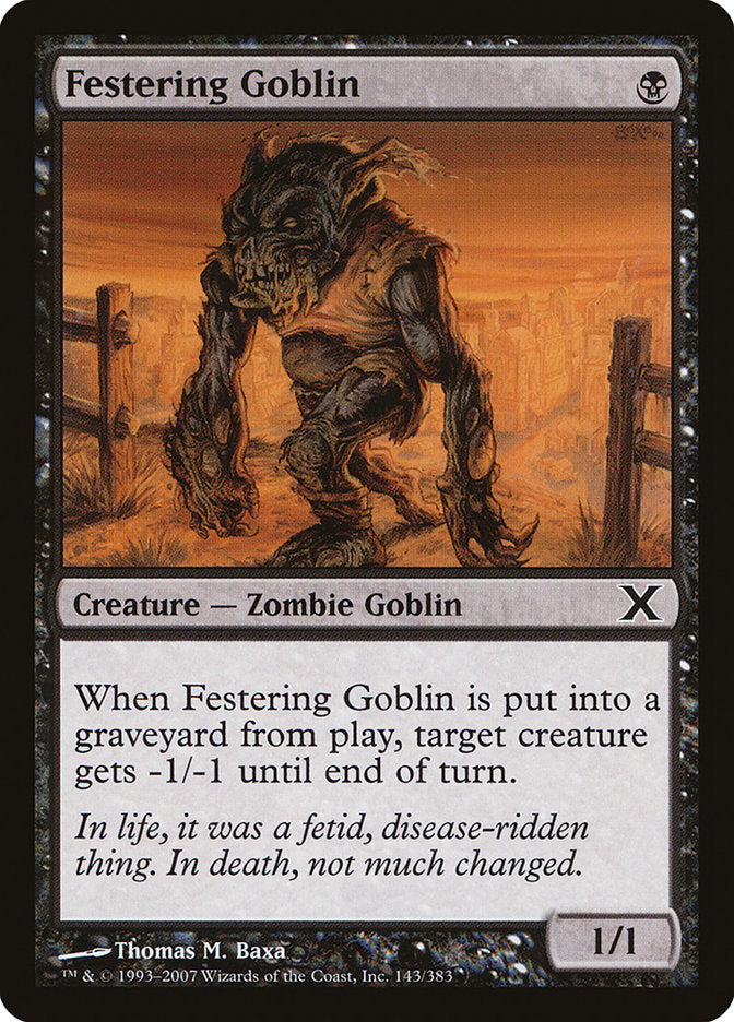 Festering Goblin [Tenth Edition] | The Gaming-Verse