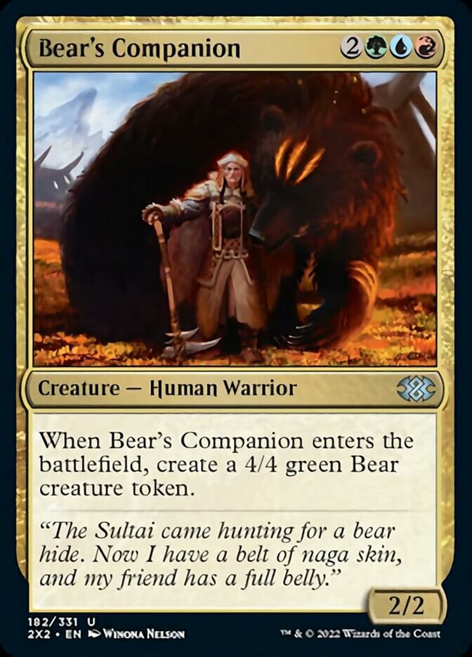 Bear's Companion [Double Masters 2022] | The Gaming-Verse