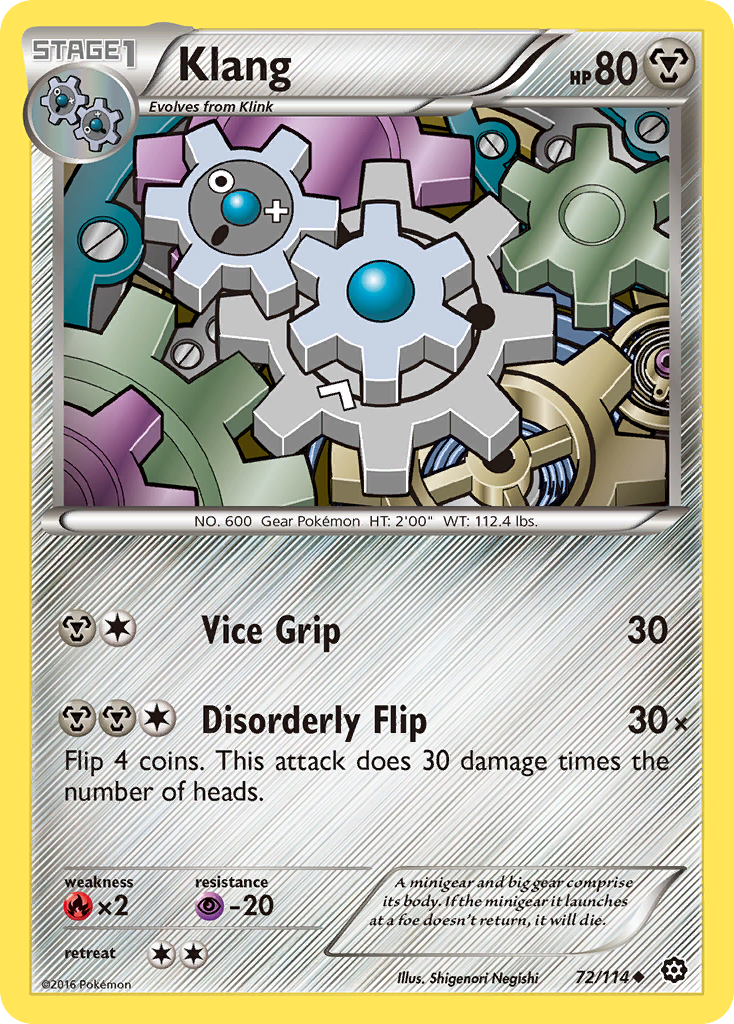 Klang (72/114) [XY: Steam Siege] | The Gaming-Verse