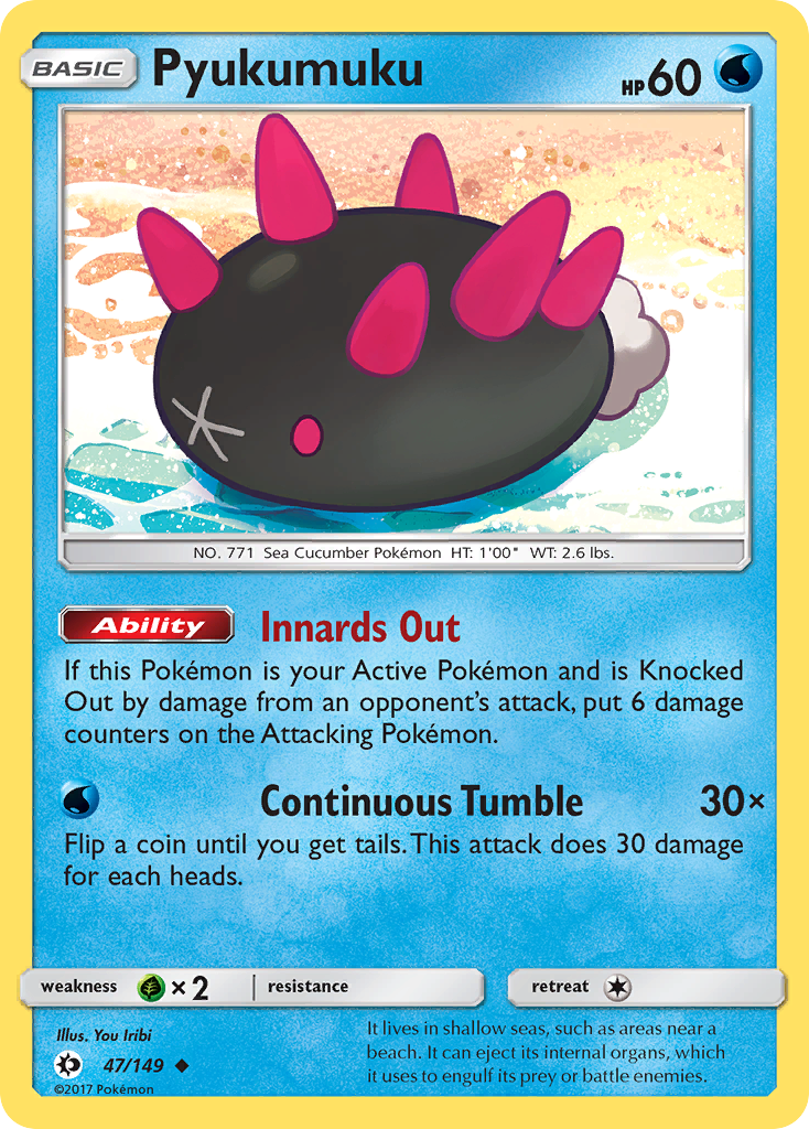 Pyukumuku (47/149) [Sun & Moon: Base Set] | The Gaming-Verse