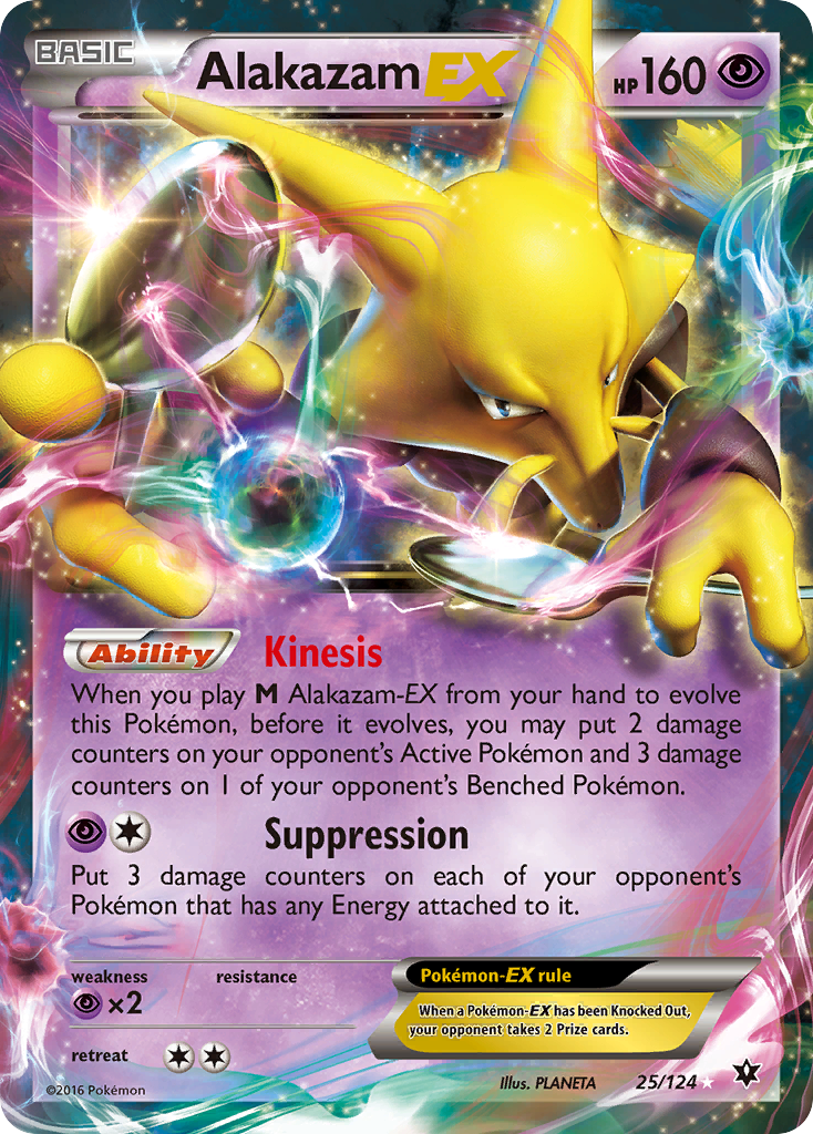 Alakazam EX (25/124) [XY: Fates Collide] | The Gaming-Verse