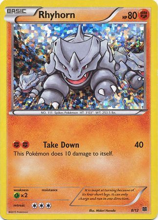 Rhyhorn (8/12) [McDonald's Promos: 2015 Collection] | The Gaming-Verse