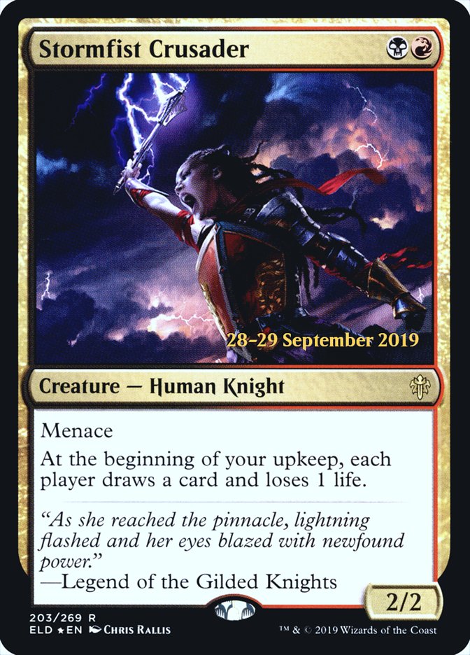 Stormfist Crusader  [Throne of Eldraine Prerelease Promos] | The Gaming-Verse