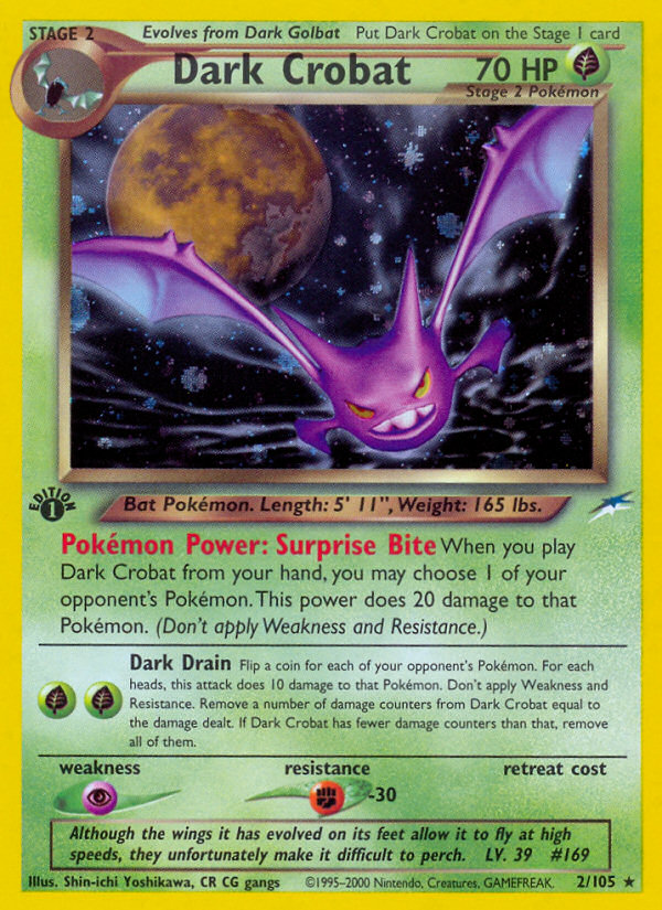 Dark Crobat (2/105) [Neo Destiny 1st Edition] | The Gaming-Verse