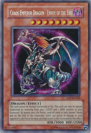 Chaos Emperor Dragon - Envoy of the End [IOC-EN000] Secret Rare | The Gaming-Verse