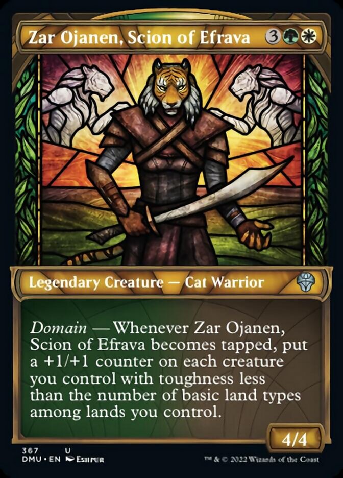 Zar Ojanen, Scion of Efrava (Showcase Textured) [Dominaria United] | The Gaming-Verse