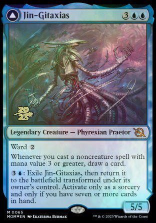 Jin-Gitaxias // The Great Synthesis [March of the Machine Prerelease Promos] | The Gaming-Verse