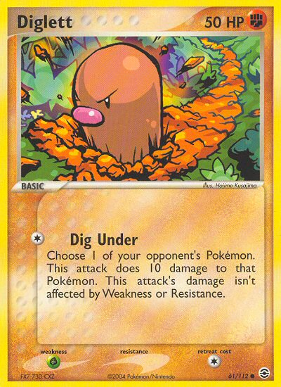 Diglett (61/112) [EX: FireRed & LeafGreen] | The Gaming-Verse