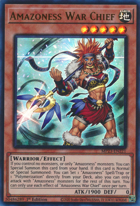 Amazoness War Chief [MP23-EN221] Ultra Rare | The Gaming-Verse