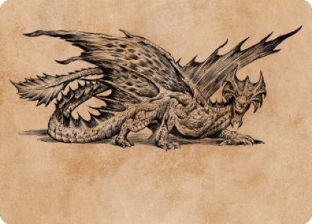 Ancient Brass Dragon Art Card (49) [Commander Legends: Battle for Baldur's Gate Art Series] | The Gaming-Verse