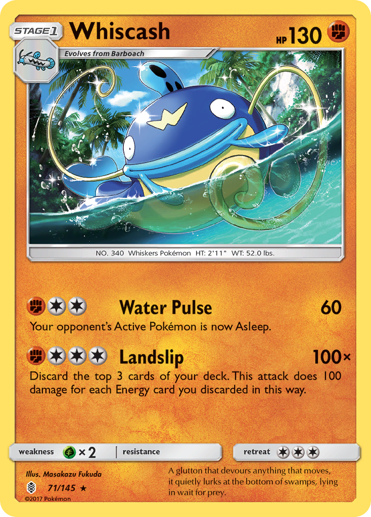 Whiscash (71/145) [Sun & Moon: Guardians Rising] | The Gaming-Verse