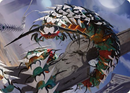 Atraxa's Skitterfang Art Card [Phyrexia: All Will Be One Art Series] | The Gaming-Verse