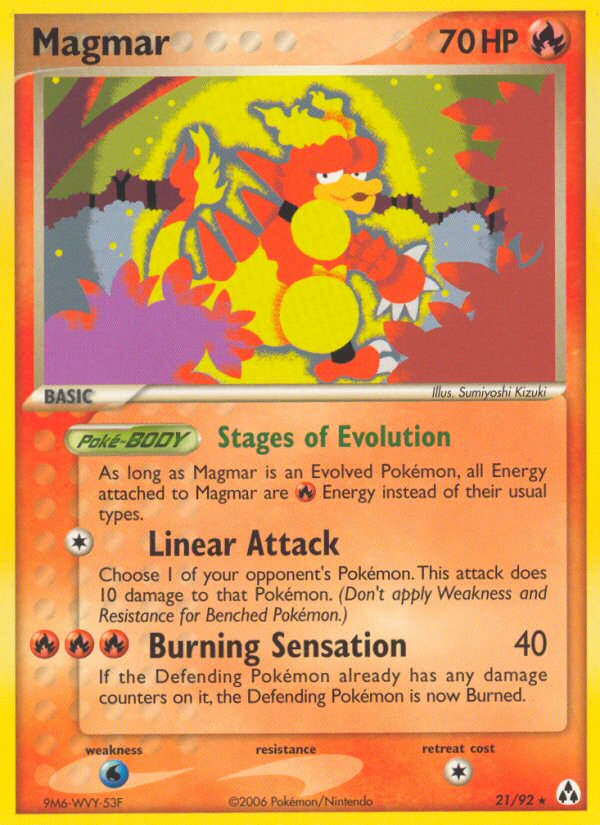 Magmar (21/92) [EX: Legend Maker] | The Gaming-Verse