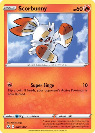 Scorbunny (SWSH002) [Sword & Shield: Black Star Promos] | The Gaming-Verse