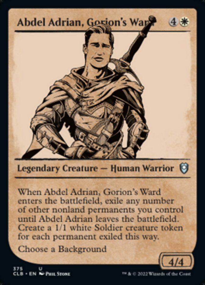 Abdel Adrian, Gorion's Ward (Showcase) [Commander Legends: Battle for Baldur's Gate] | The Gaming-Verse