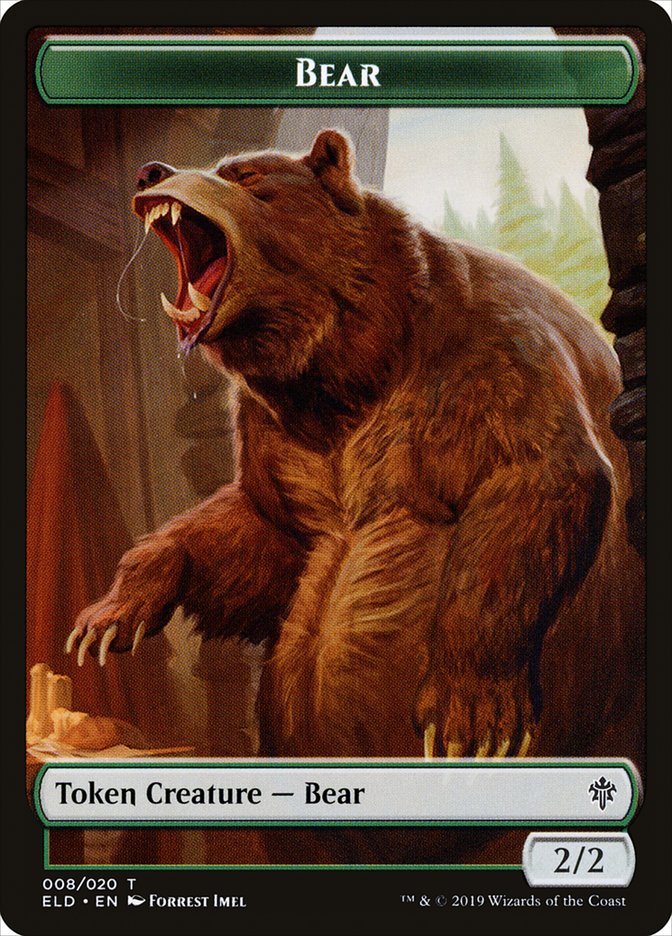 Bear [Throne of Eldraine Tokens] | The Gaming-Verse