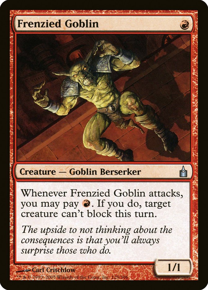 Frenzied Goblin [Ravnica: City of Guilds] | The Gaming-Verse