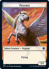 Pegasus // Faerie Double-Sided Token [Starter Commander Decks] | The Gaming-Verse